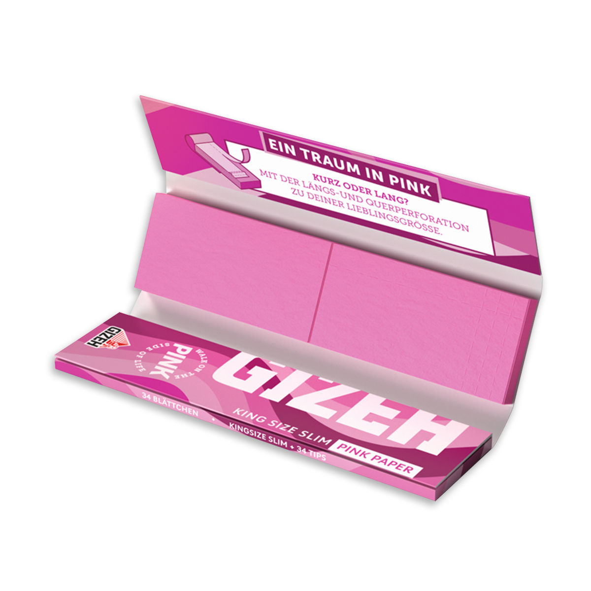 GIZEH ALL PINK King Size Slim + Tips