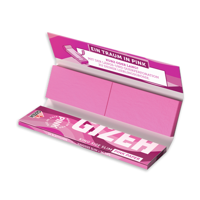 GIZEH ALL PINK King Size Slim + Tips