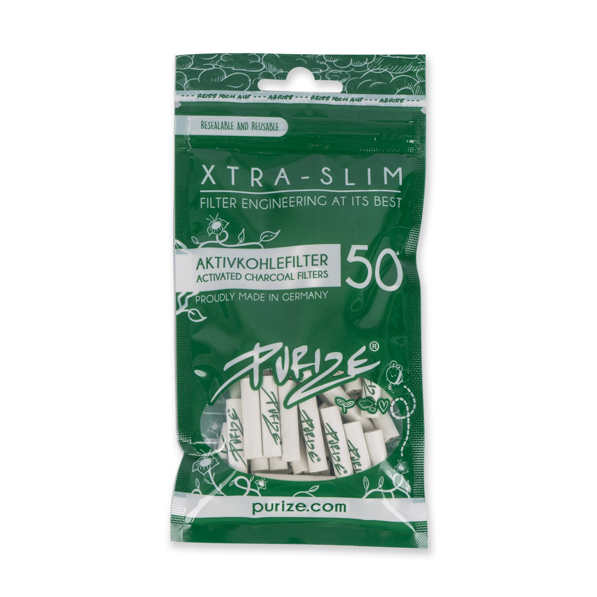 50 PURIZE® XTRA Slim Size | Weiß
