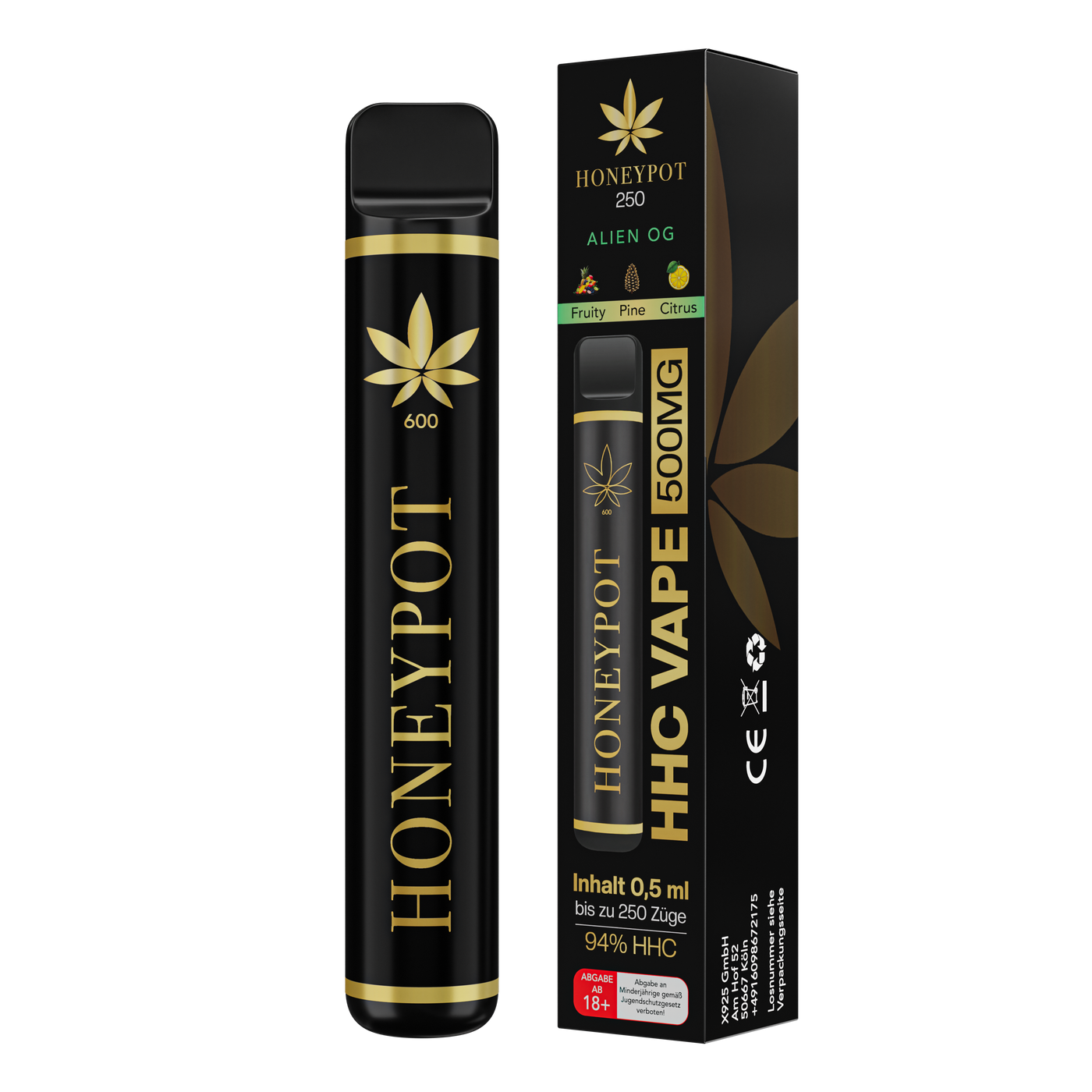 HHC Vape 94% / 6% Californian terpenes