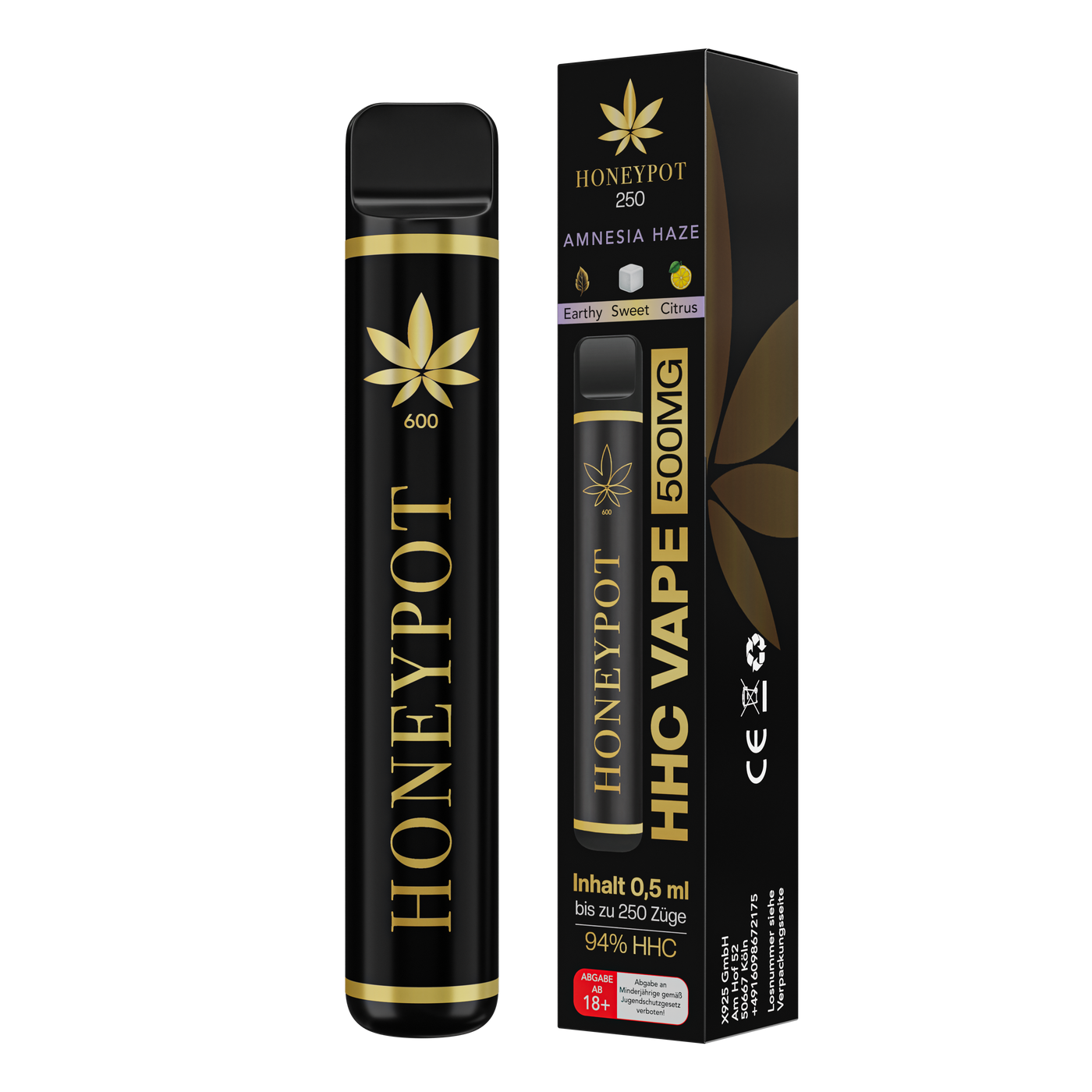 HHC Vape 94% / 6% Californian terpenes