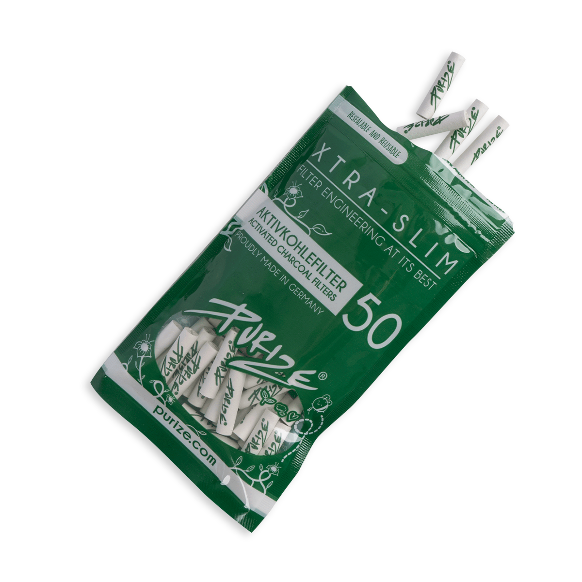 50 PURIZE® XTRA Slim Size | Weiß