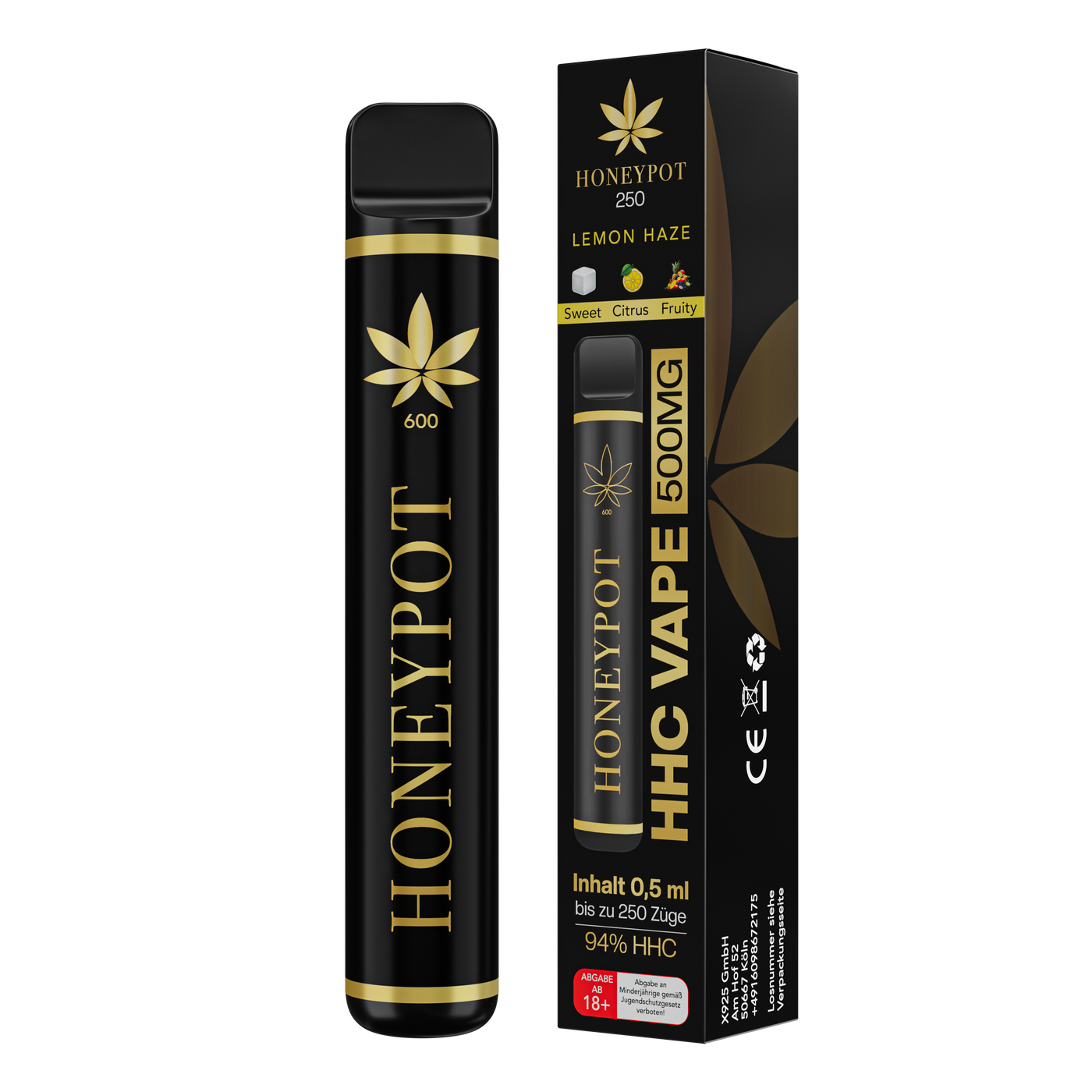 HHC Vape 94% / 6% Californian terpenes