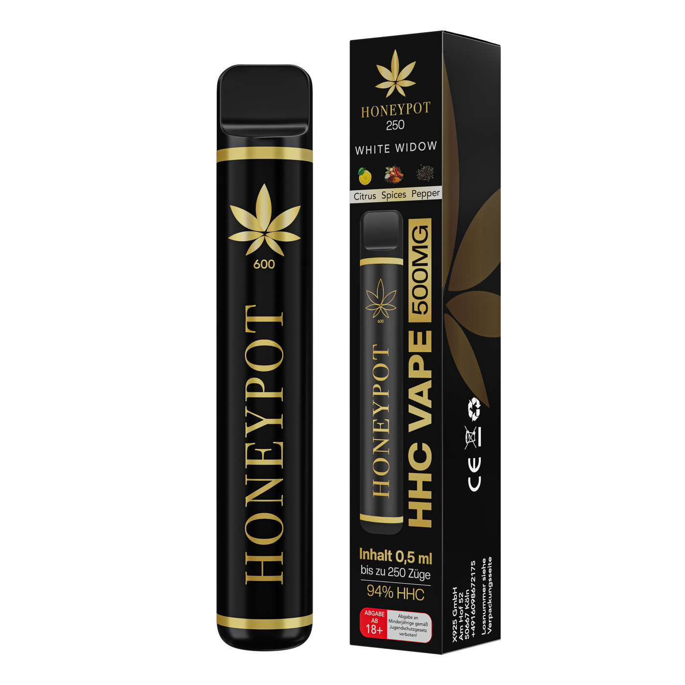 HHC Vape 94% / 6% Californian terpenes